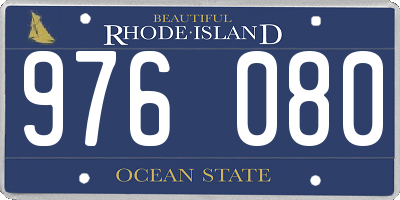 RI license plate 976080