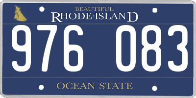 RI license plate 976083