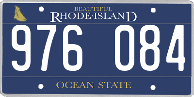 RI license plate 976084