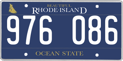 RI license plate 976086