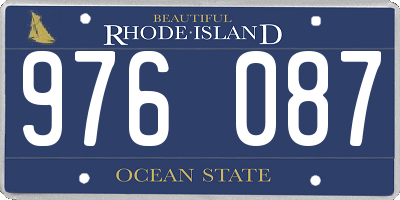 RI license plate 976087