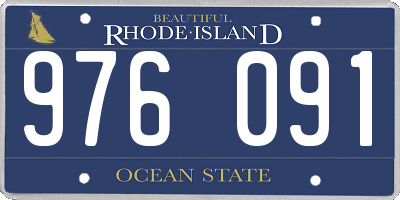 RI license plate 976091