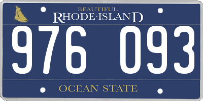 RI license plate 976093