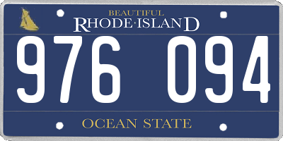 RI license plate 976094
