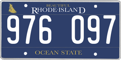 RI license plate 976097