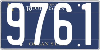 RI license plate 9761