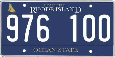 RI license plate 976100
