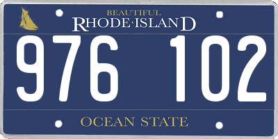 RI license plate 976102