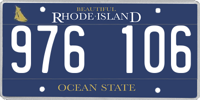 RI license plate 976106