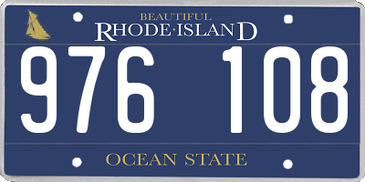 RI license plate 976108