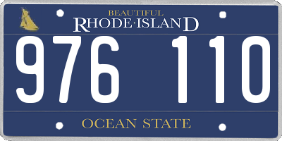 RI license plate 976110