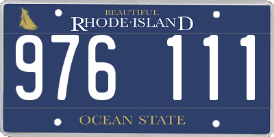 RI license plate 976111