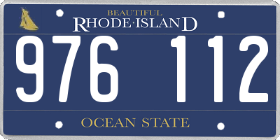 RI license plate 976112
