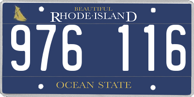 RI license plate 976116