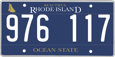 RI license plate 976117