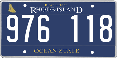 RI license plate 976118