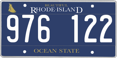 RI license plate 976122