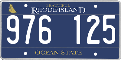 RI license plate 976125