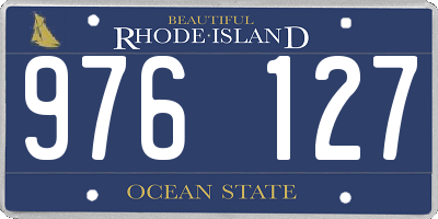 RI license plate 976127