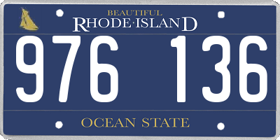 RI license plate 976136