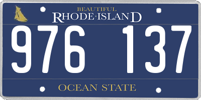 RI license plate 976137