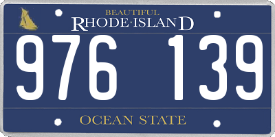 RI license plate 976139