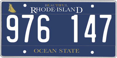 RI license plate 976147