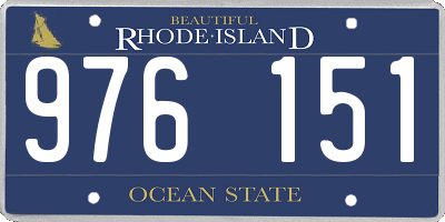 RI license plate 976151