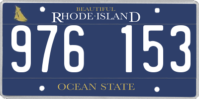 RI license plate 976153