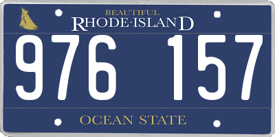 RI license plate 976157