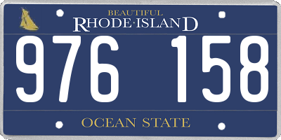 RI license plate 976158