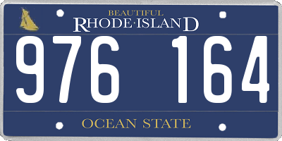 RI license plate 976164