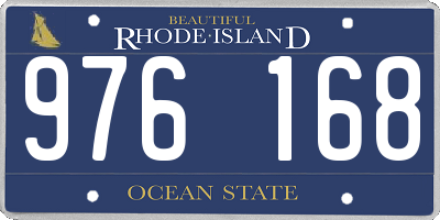 RI license plate 976168