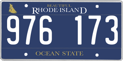 RI license plate 976173