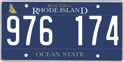 RI license plate 976174