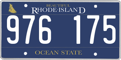 RI license plate 976175