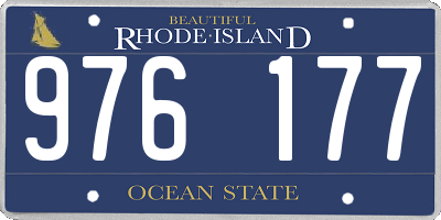 RI license plate 976177
