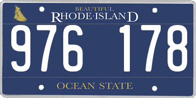 RI license plate 976178