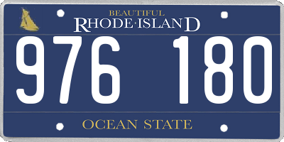 RI license plate 976180