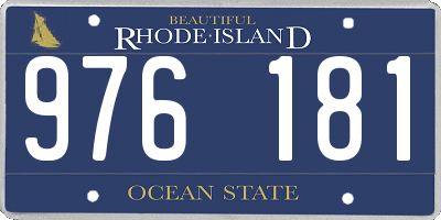 RI license plate 976181