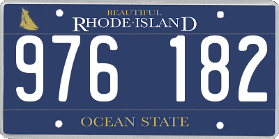 RI license plate 976182