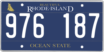 RI license plate 976187