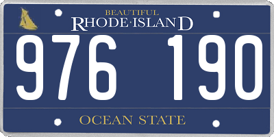 RI license plate 976190