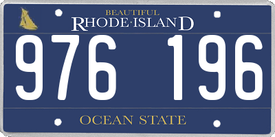RI license plate 976196