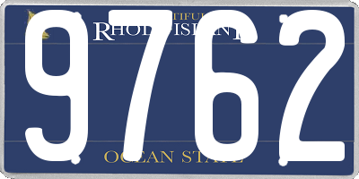 RI license plate 9762