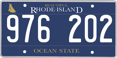 RI license plate 976202