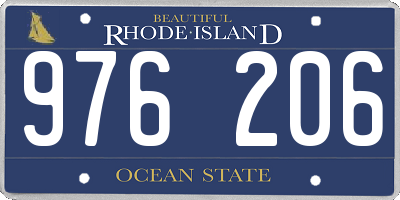 RI license plate 976206
