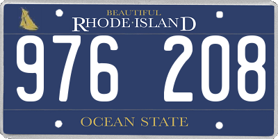 RI license plate 976208