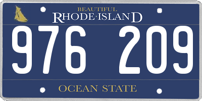 RI license plate 976209