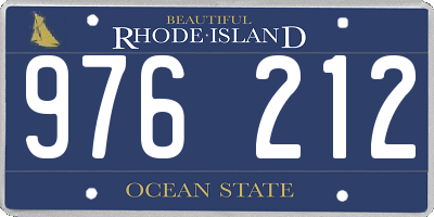 RI license plate 976212
